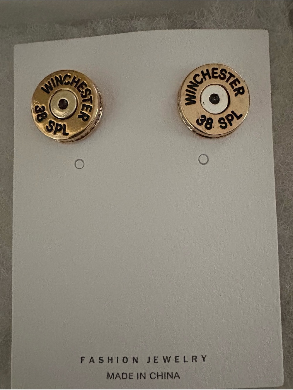 Gold Bullet Shell Stud Earrings - Women Accessories